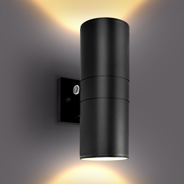 Luxrite Dusk to Dawn LED Outdoor Wall Lights 12in up/Up and Down Light 3CCT 3000K-5000K 18/24/30W IP65 ETL LR40337-1PK - main
